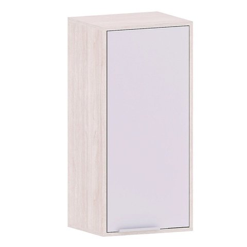 Armário Aéreo para Cozinha 40 Cm 1 Porta Atenas Cinza Cristal