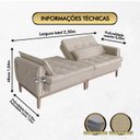 Ver imagem 2 de Sofá Cama Rivieira 2.30m - Bege