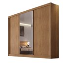 Ver imagem 1 de Guarda Roupa Casal Diamond 3 Portas 8 Gavetas com Espelho Novo Horizonte Cumaru
