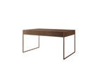 Ver imagem 2 de Mesa Industrial Filadélfia 137x90 Ferro Cobre Tampo Amêndoa