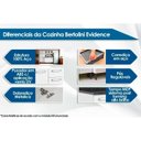 Ver imagem 2 de Balcão Bertolini Evidence 4634 Aço Dir 120cm Branco/preto