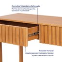 Ver imagem 7 de Aparador 2 Gavetas Ripadas em Madeira Maciça Magna CabeCasa MadeiraOriginals Bege/Mel