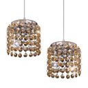 Ver imagem 4 de Pendente Milano Cristal Redondo 2 Lâmpadas G9 Bronzearte