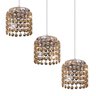 Pendente Milano Cristal Redondo 3 Lâmpadas G9 Bronzearte - 4