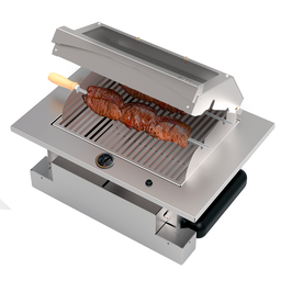 Churrasqueira Cooktop de Embutir à Gás GLP Saro Inox - 4