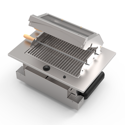 Churrasqueira Cooktop de Embutir à Gás GLP Saro Inox - 5