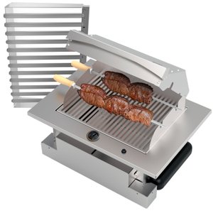 Churrasqueira Cooktop de Embutir à Gás GLP Saro Inox
