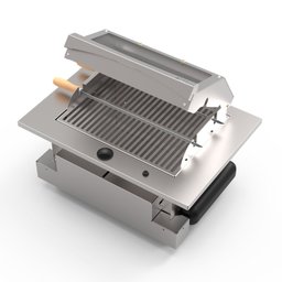Churrasqueira Cooktop de Embutir à Gás GN Saro Inox - 3