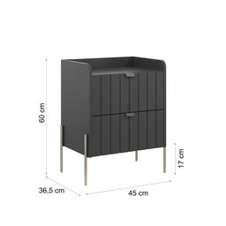 Mesa de Cabeceira Vênus 45cm  100% Mdf  - 3