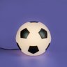 Luminária Abajur Usare Bola de Futebol Branca e Preta com Lâmpada Led - 4