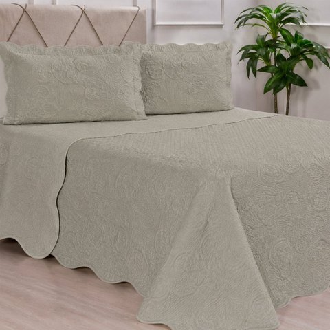 Kit Cobre Leito King Dupla Face Ultra Lisse 250x270cm 100% Poliéster Bene Casa Fendi