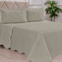 Ver imagem 1 de Kit Cobre Leito King Dupla Face Ultra Lisse 250x270cm 100% Poliéster Bene Casa Fendi