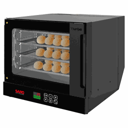 Forno Turbo Digital Elétrico com 4 Esteiras 127V Saro Preto - 3
