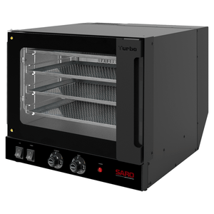 Forno Turbo Elétrico com 4 Esteiras 127V Saro Preto