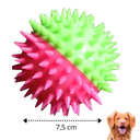 Ver imagem 2 de Brinquedo Bola para Cachorro com Pisca e Cravos 7,5 Cm
