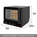Ver imagem 6 de Forno Turbo Elétrico com 4 Esteiras 220V Saro Preto