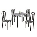 Ver imagem 2 de Conjunto de Mesa com 4 Cadeiras Lívia Preto