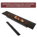 Ver imagem 1 de Queimador Forte Lareira Ecológica A Álcool Etanol De Posto 35cm