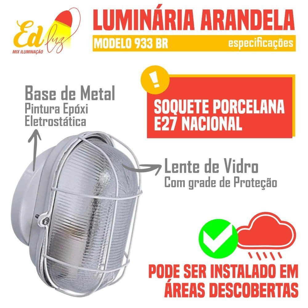 Arandela Tartaruga Calha Modelo de Vidro para Parede - 4