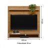 Painel para Tv até 50 Polegadas Creta 1 Prateleira Nature/off White - Linea Brasil - 3