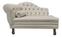 Ver imagem 2 de Recamier Divã Sofá 120cm Recepção Sala Larissa Suede:bege/liso