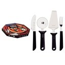 Ver imagem 1 de Kit Pizza Tramontina 14 Peças Inox Preto