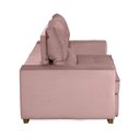 Ver mais imagens de Sofá Retrátil e Reclinável 3 Lugares 190cm Yescasa Veludo Industrial Rosa Rosê