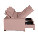 Ver imagem 5 de Sofá Retrátil e Reclinável 3 Lugares 190cm Yescasa Veludo Industrial Rosa Rosê