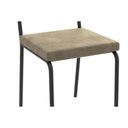 Ver imagem 2 de Cadeira Sala de Jantar Zaria 2c128 Aço Kit 2 Uni Preto Fosco-cinza A050 Suede Veludo
