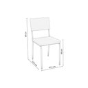 Ver imagem 4 de Cadeira Sala de Jantar Zaria 2c128 Aço Kit 2 Uni Preto Fosco-cinza A050 Suede Veludo