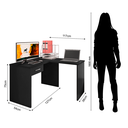 Ver imagem 5 de Mesa Gamer Escrivaninha em L DRX9000 1 Gaveta 152cm Preto