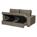 Ver imagem 7 de Sofá Baú Retrátil e Reclinável 3 Lugares 190cm Veludo Nobre La Plata Yescasa