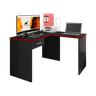 Mesa Gamer Escrivaninha em L DRX9000 1 Gaveta - 2