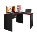 Ver imagem 2 de Mesa Gamer Escrivaninha em L DRX9000 1 Gaveta 152cm Preto