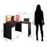 Mesa Gamer Escrivaninha em L DRX9000 1 Gaveta - 3