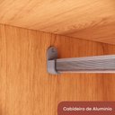 Ver imagem 4 de Guarda Roupa Solteiro Advantage 4 Portas 3 Gavetas MDP Freijó Batrol Móveis
