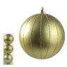 Bola Decorada Natal C/3 Und Pvc (dourado) 10cm - 1