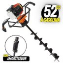 Ver imagem 3 de Perfurador de Solo Gasolina 52cc + Broca 80x20 Vulcan Vps520