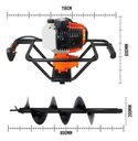 Ver imagem 6 de Perfurador de Solo Gasolina 52cc + Broca 80x20 Vulcan Vps520