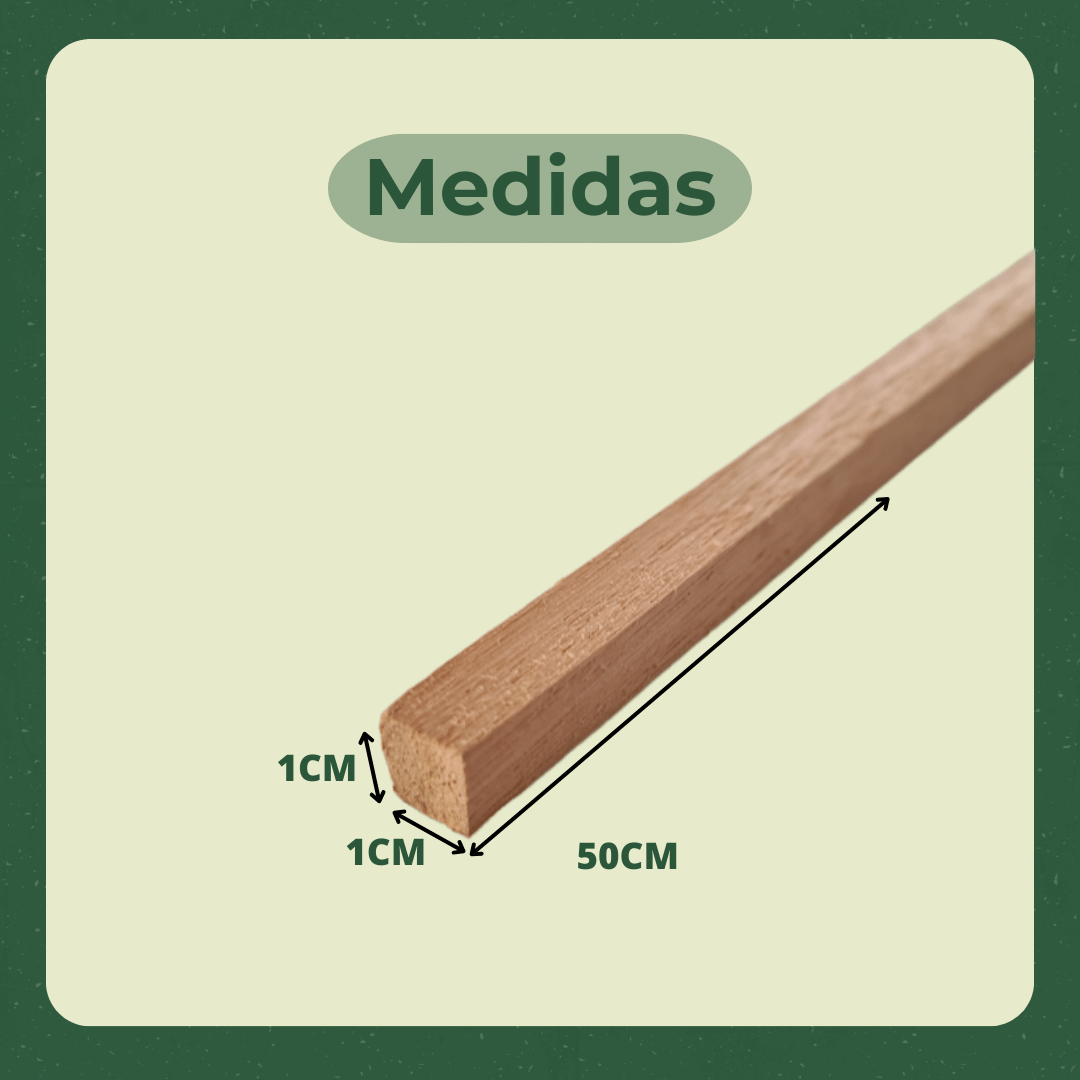 100 Ripas/Sarrafos de 1x1x50 cm Madeira de Eucalipto - 3