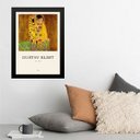 Ver imagem 1 de Quadro Obra Gustav Klint - The Kiss 24x18cm:madeira Preta