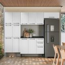Ver imagem 1 de Cozinha Completa Itatiaia Florença 245cm em Aço Branco