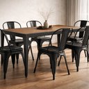 Ver imagem 1 de Oficina Mesa Industrial 160x75 Preto/Fosco/Álamo