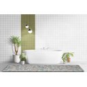 Ver imagem 4 de Tapete Passadeira Emborrachada Pvc Antiderrapante 0,65x4,00m Objetos Verdes