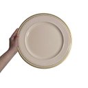 Ver imagem 6 de Sousplat Bege Redondo Mesa Posta Cozinha Jogo Americano Sala 33cm