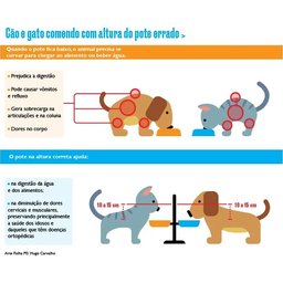Comedouro Bebedouro Pet Elevado Duplo Base Madeira Cachorro e Gato - Cp.01 - Inoviza - 6