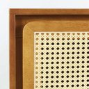 Ver imagem 5 de Mesa Cabeceira Ricco Baixa 1 Gaveta Laminado com Palhinha Amêndoa