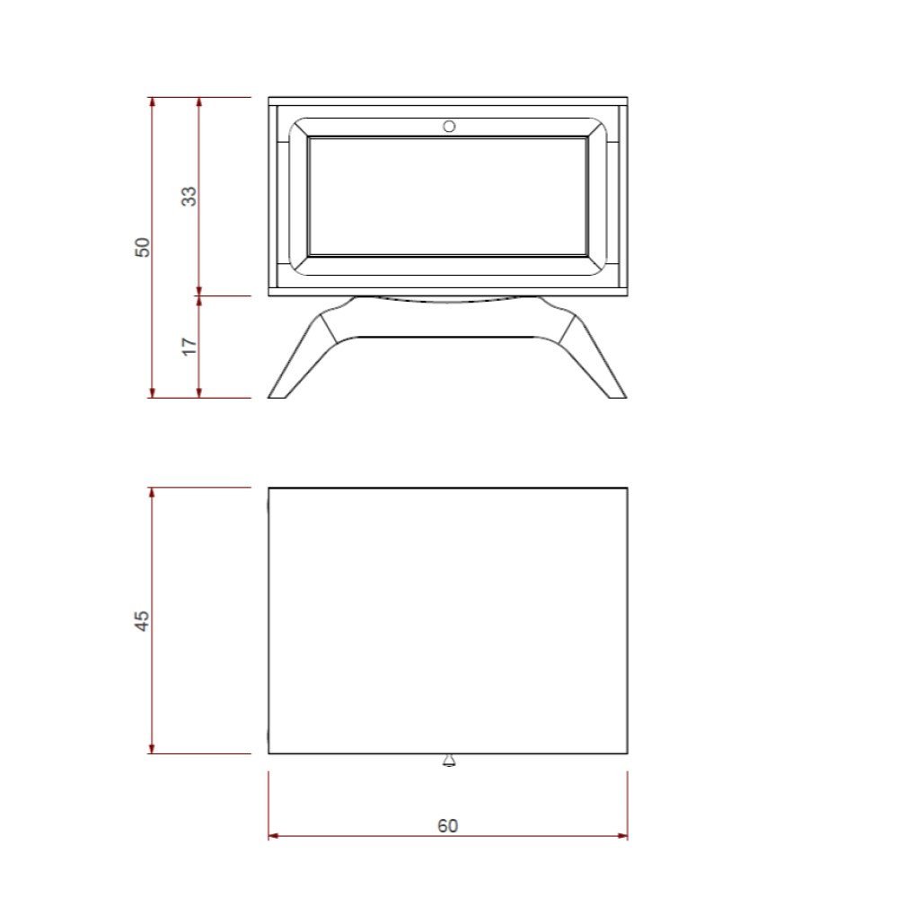 Mesa Cabeceira Ricco Baixa 1 Gaveta Laminado com Palhinha Amêndoa - 6