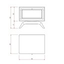 Ver imagem 6 de Mesa Cabeceira Ricco Baixa 1 Gaveta Laminado com Palhinha Amêndoa