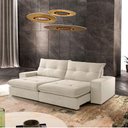 Ver imagem 1 de Sofá Athenas Linho 02 Módulos 120 Cm B25cm Meu Sofá Online A302 Linho Branco